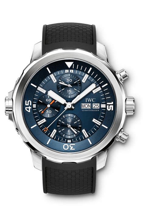 iwc aquatimer jacques cousteau chronograph|IWC 140th anniversary vintage aquatimer.